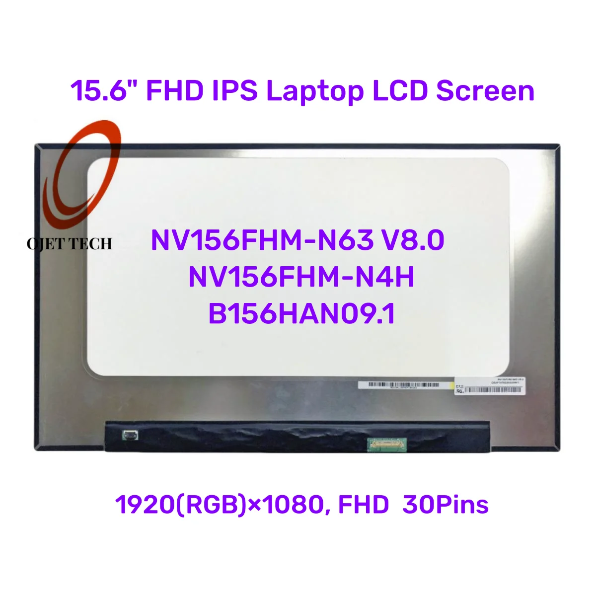15.6 ġ FHD IPS Ʈ LCD ũ г, NV156FHM-N63 V8.0 NV156FHM-N4H B156HAN09.1 FHD 1920x1080 30  eDP 60HZ